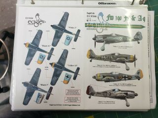 Eaglecals 166 1/48 Fw 190 F 