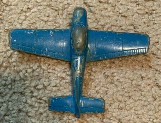 Vintage Blue 1950 ' s Tootsietoy Navion Plane 2