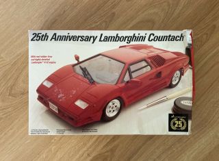1/24 Testors Italeri 25th Anniversary Lamborghini Countach Vintage Model Kit 231