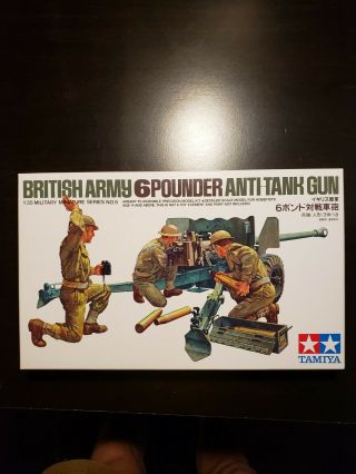 1/35 British Army 6 Pounder Anti Tank Gun - Tamiya 35005
