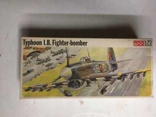 1/72 Scale Frog Models Wwii British Typhoon I.  B Fighter - Bomber