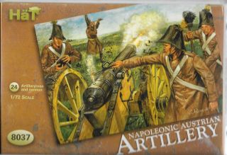 Hat Napoleonic Era,  Austrian Artillery,  Figures (w/ Cannons) In 1/72 8037 St