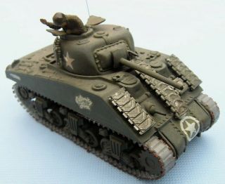 M4 Sherman,  Early Production,  U.  S.  Army A,  Scale 1/72,  Hand - Made Plastic Model
