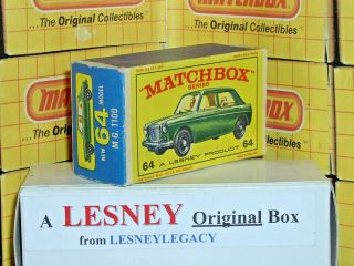 Matchbox Lesney 64b M.  G.  1100 Model Type E3 Empty Box Only
