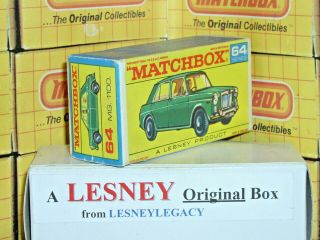 Matchbox Lesney 64b M.  G.  1100 Sedan Type F1 Empty Box Only