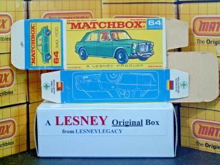 Matchbox Lesney 64b M.  G.  1100 Sedan Type F1 EMPTY BOX ONLY 3