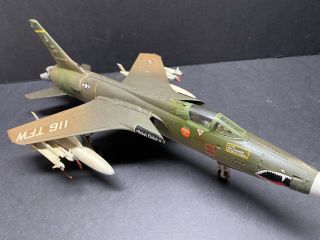 Revell Amt Monogram Tamiya ? Built Plastic Model F - 105 Thunderchief 1/48 Scale