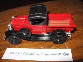 1928 Ford Model 76 - A Roadster Pickup Red Die Cast Toy Collectible