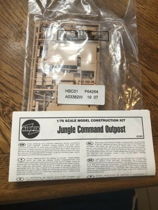 Airfix Kit 03382 1:76 Scale Jungle Command Outpost Model Kit - No Box