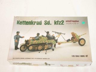 1/35 Bluetank Kleines Kettenkrad Sdkfz2 W/ 37mm Pak Gun Plastic Scale Model Kit