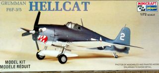 1/72 Hasegawa/minicraft Grumman F6f - 3/5 Hellcat 1165 W/ Verlinden Update Set 804
