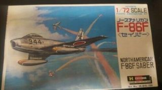 Hasegawa Japanese Military North American F - 86f Sabre,  1:72 Scale,  Boxed
