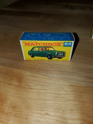 Vintage Lesney Matchbox No.  64 M.  G.  1100,  Driver And Dog Figures