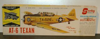Vintage Sterling Model At - 6 Texan Wwii Army & Navy Trainer (box Only)