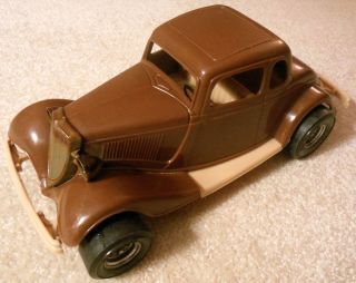 Vintage Tootsietoy - 1934 Ford Victoria 2 - Dr Coupe Hot Rod - Durant Plastics Usa