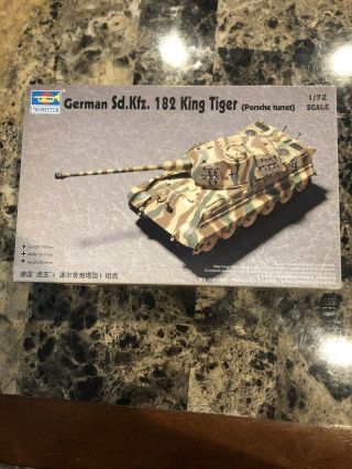 1/72 Trumpeter 07202 German Sd.  Kfz.  182 King Tiger (porsche Turret)