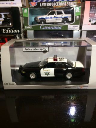 1/43 Road Champs Custom Riverside County Ca Sheriff Ford Crown Vic Police Car