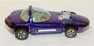 Vintage Mattel Hot Wheels Red Line Die Cast Car Purple Color Silhouette