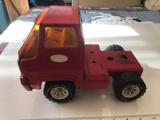 Vintage Tonka Toy Semi Truck,  Red,  Circa 1980
