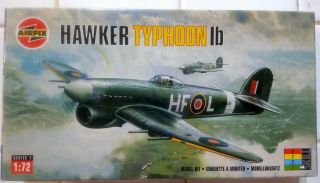 Airfix Hawker Typhoon Ib Fighter - Bomber,  1/72 Scale, .