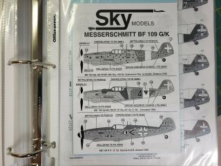 Sky Models 1/48 Bf 109g/k