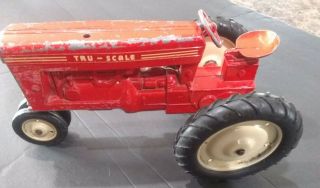 Vintage Tru - Scale Tractor,  Red 3