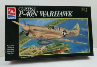 Amt 8798 Curtiss P 40 N Warhawk 1:48 Scale Lq - Mm