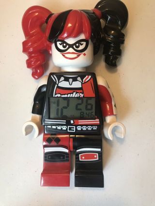 LEGO Batman Movie Harley Quinn Minifigure Light Up Alarm Clock Digital Plastic 2