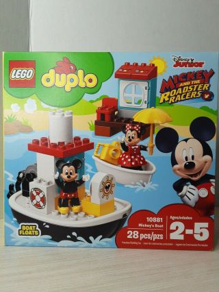 Lego Duplo 10881 Disney Juniors Mickey And The Roadster Racers Boat 28 Piece Set