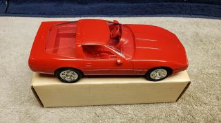 Vintage Ertl 1990 Corvette Zr - 1 Dealer Promo In Bright Red