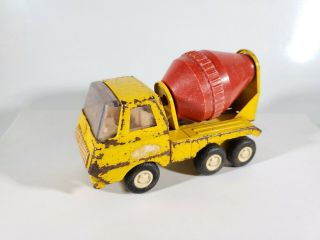 1969 Vintage Steel Tonka Cement Mixer Truck Red/yellow