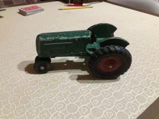 Vintage Cast Aluminum Green Oliver Row Crop Toy Farm Tractor