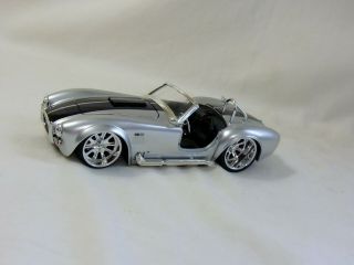Jada Big Time Muscle 1965 Shelby Cobra 427 S/c Silver 1/24 Diecast 90538