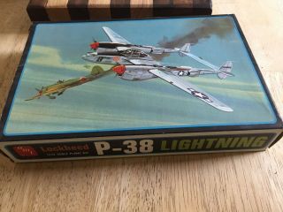 Amt 1/72 Scale Kit A - 606:80,  Lockheed P - 38 Lightning Fighter Model Kit