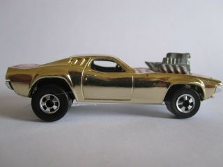 Hot Wheels 1970 Rodger Dodger Dodge Challenger Chrome Gold Post Redline