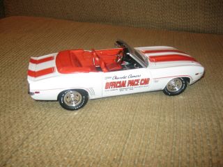 Vintage 1/24 Diecast 1969 Camaro Ss Indy 500 Pace Car Edition: Exclnt