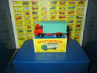 Matchbox Lesney 44 Gmc Refrigerator Truck Shiny Paint Vnc W/original Box