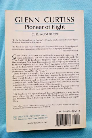 Glenn Curtiss - Pioneer of Flight - Rosenberry - Softbound 2