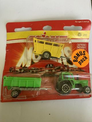 Majorette Movers 300 Series Tractor And Trailer Bonus Pack Extra Trailer