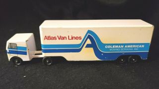 Vintage Ralstoy 16 Die - Cast Moving Van Truck With Atlas Van Lines Logo