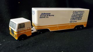 Vintage Ralstoy 26 Die - Cast Moving Van Truck With United Van Lines Logo
