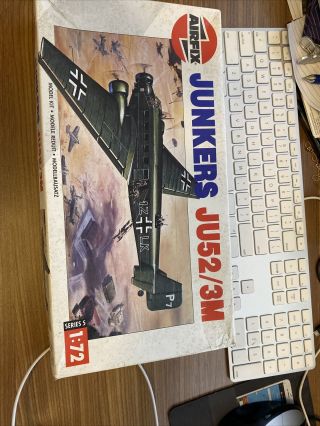 1/72 Airfix Junkers Ju52 3m German Ww2 Transport Plastic Scale Model Kit 05008