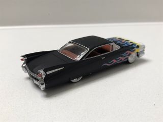 Hot Wheels 100 1959 Cadillac Coupe De Ville Black w/ flames LOOSE 3