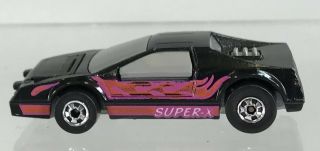 Vintage Hot Wheels Crack Ups X Smash Crash Black Pink Stripes Car 1983