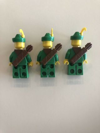 Lego Classic Castle Forestman Minifigure Yellow Feather Plume X 3 2