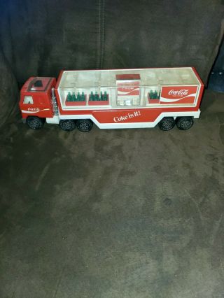 Vintage 1980 Buddy L Coca Cola Mack Delivery Truck - Coke Is It