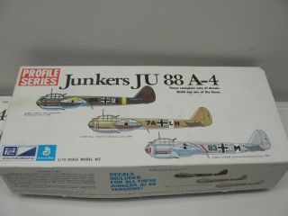 Mpc Junkers Ju 88 A - 4 Airplane 1/72 Scale Plastic Model Kit