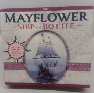 The Mayflower Ship In A Bottle Build Your Own Ship In Bottle Kit & Book