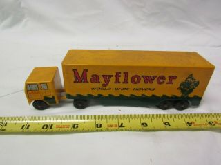Vintage Toy Truck Metal Semi Tractor Trailer Hauler Ralstoy Mayflower Movers