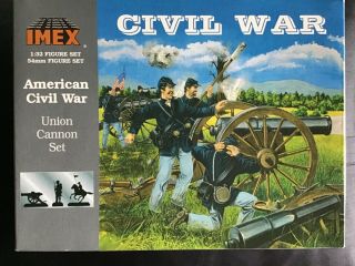 Imex American Civil War Union Cannon Set,  No.  770 Box,  Contents Mib